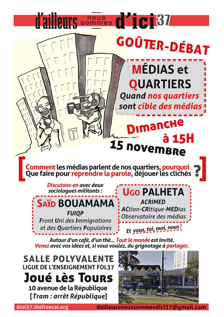 Affiche Medias et Quartiers 15novembre2015